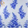 Buy cheap Blue Wedding Lace Fabrics MDX Elegant Flower Pattern 135cm Width from wholesalers