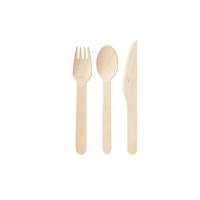 Buy cheap 10000pcs/Carton 100% Birchwood 160mm 3g Compostable Cutlery Set product