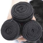 Customized Color Human Hair Weave Kinky Curly Extension Remy Hair Weft For Black