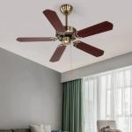Decorative Lighting Ceiling Fan 5 Blades Restaurant 220V Ceiling Fan Light