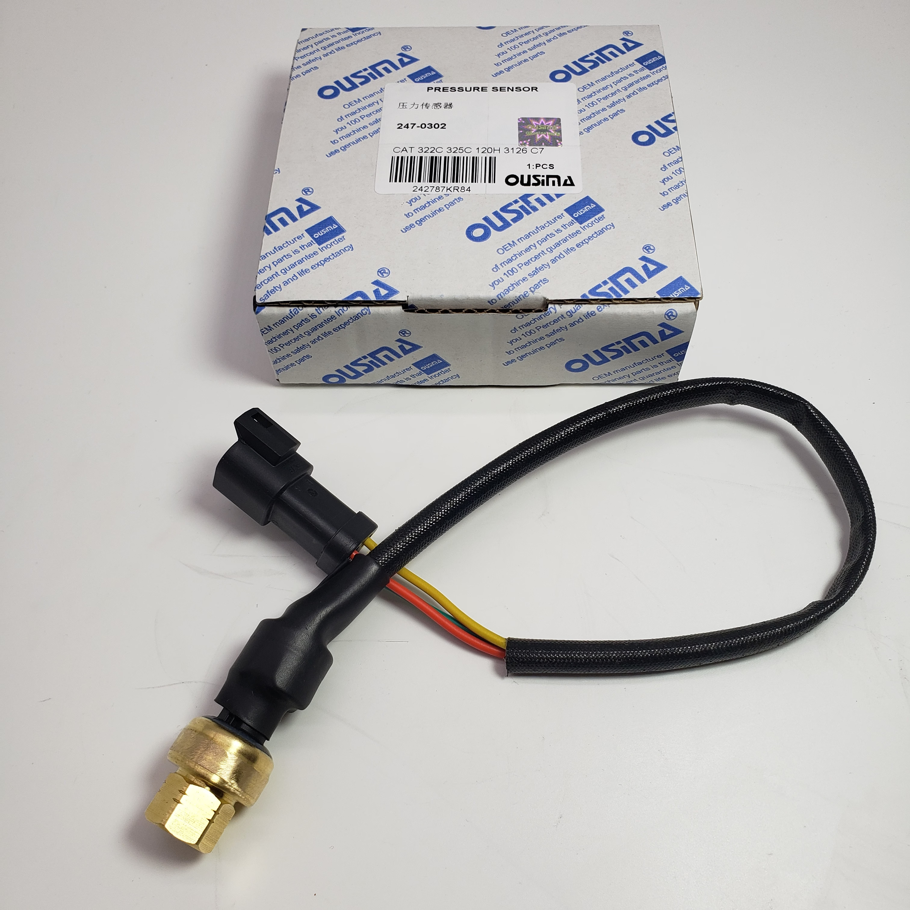 Pressure Sensor 247-0302 For CAT 322C 325C 3126B 120H 938G II