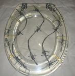 poly-resin toilet seat cover,decor toilet seat,tranparent toilet seat