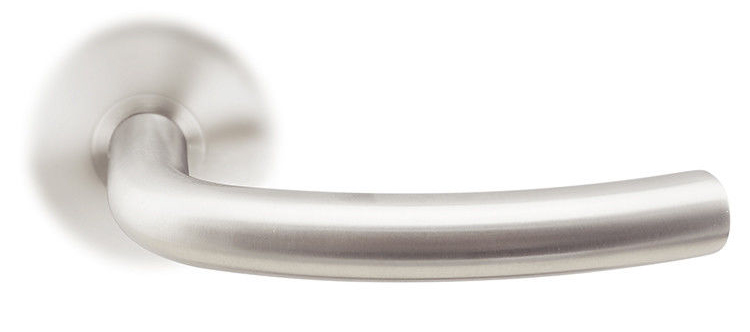 L shaped modern front door handle for public buildings, offices-X-1