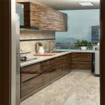 Buy cheap High Glossy Cabinet Acrylic Brown Color Kitchen Cabinets PVC Kitchen Cabinets from wholesalers