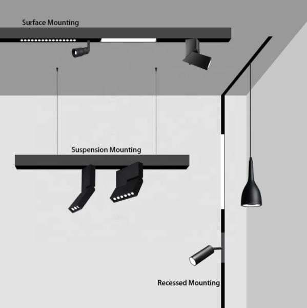 Buy cheap Adjustable LED Linear Track Light Rail Magnetic For Kitchen Bedroom OEM ODM from wholesalers