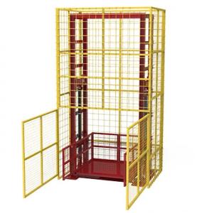China Guide Rail Type Commercial Freight Elevator 6 Tons 4m Outdoor Cargo Lift on sale