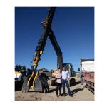 Smooth Clamshell Telescopic Arm Excavator Powered By Hydraulic Cylinder And Wire