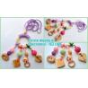 Buy cheap wood bead pacifier clip, non-toxic, baby shower gift, dummy holder, amigurumi from wholesalers