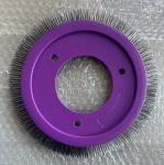 LK Stenter Machine Parts Brush Wheel Purple Plastic Body Stainless Steel Hair