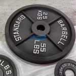 Gym High Quality Four Rib Cast Iron Barbell Weight Plates for Gym in LBs/KGs