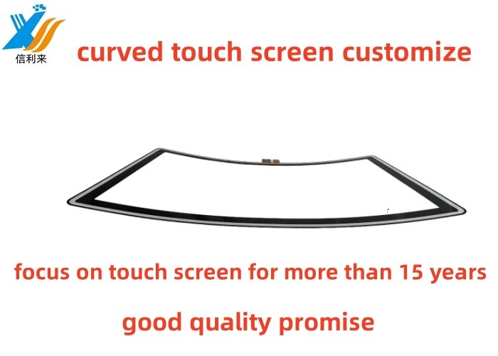 Customize 10 touch Curved Touch Screen panel waterproof oilproof Anti-UV AR AF AG pen touch LCD Display Monitor for commerical display Amusement