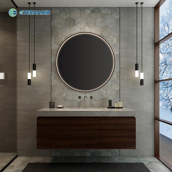 Buy cheap Living Room Glass Framed Mirrors Customizable Led Mirror With Touch Sensor from wholesalers
