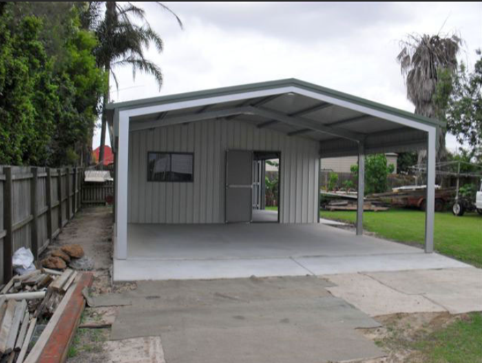 Metal Structure 2 Car Garage Shelter for Outdoor Steel Structural Steel Frame Workshop