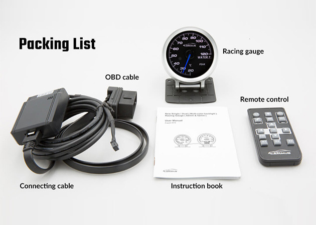 60mm Turbo Setting Car Gauge Meter Single Function LCD Digital Speedometer