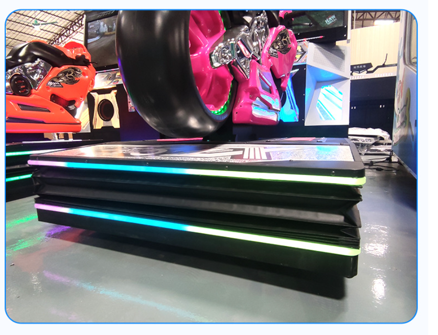 Dreamland double players arcade driving car game machine coin operated motorcycle simulator machine