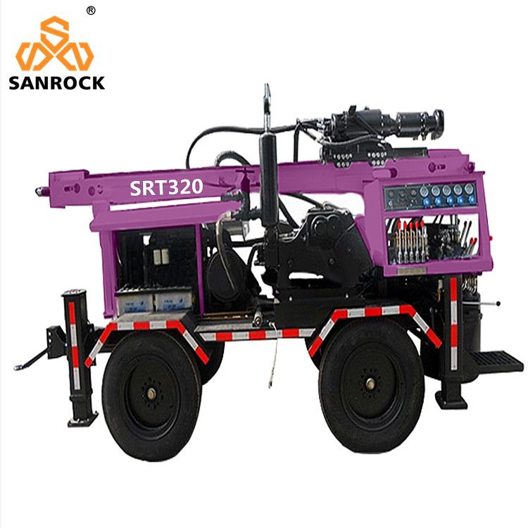 260m Water Well Drilling Machines Trailer Mounted Hydraulic Water Well Drilling Equipment