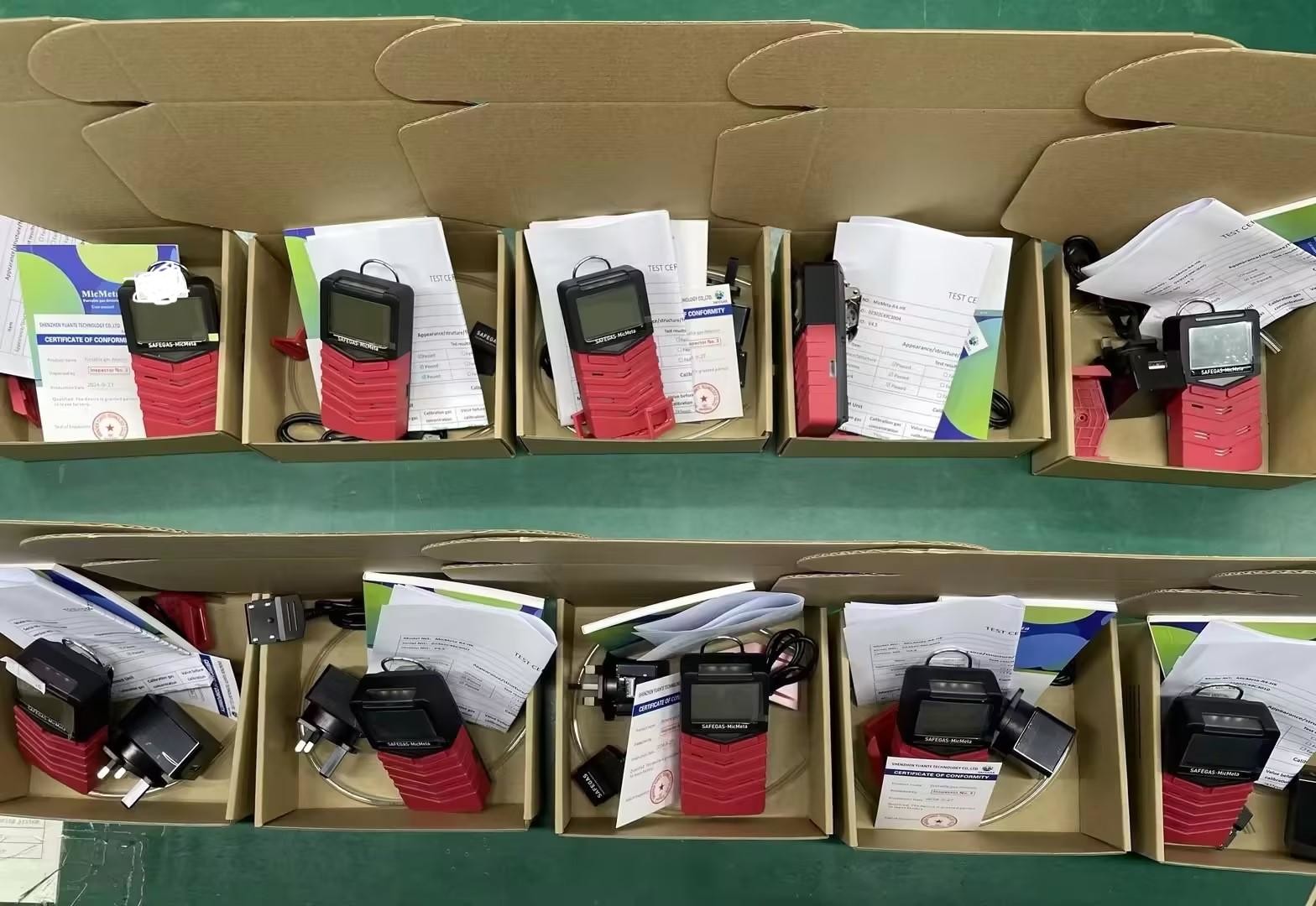 Multi Gas Detector CO H2S O2 LEL Concentration 4 in 1 Gas Detector IECEX ATEX Certificate