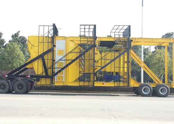 50 - 130t Mobile Asphalt Mixing Plant Mobile Asphalt Station 1000kg / Batch