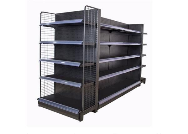 Buy cheap Supermarket Metallic Double Sided Display Shelf Heavy Duty Retail Shelf Brackets from wholesalers