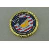 Buy cheap Superior Performance Personalized Coins , Copper Stamped Gold / Nickel Plating Diamond Edge from wholesalers