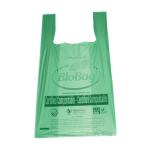 Plastic Compostable Shopping Bags , Custom Printed Packaging T Shirt Bag