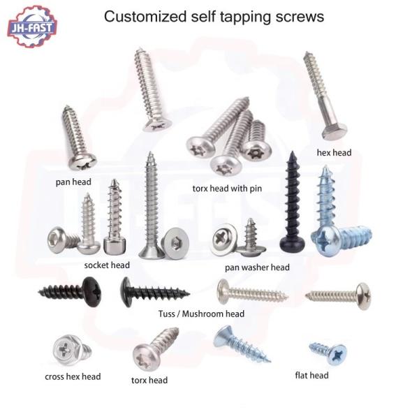 Buy cheap 100% Inspection Stainless Steel 304 Self-Tapping Screws for Custom Customization from wholesalers