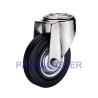 Buy cheap Black Rubber Wheel Bolt Hole Swivel Industrial Castor Wheels 4 Inch from wholesalers
