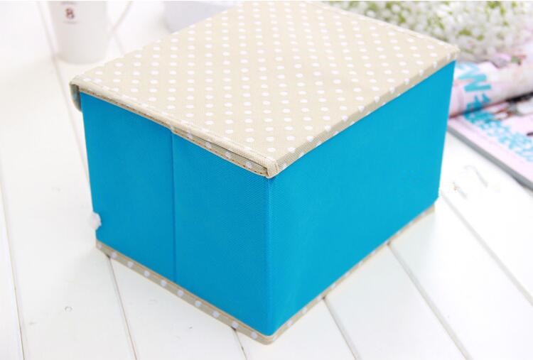 Portable 420D 600D Non Woven Closet Underwear Storage Box With Lid