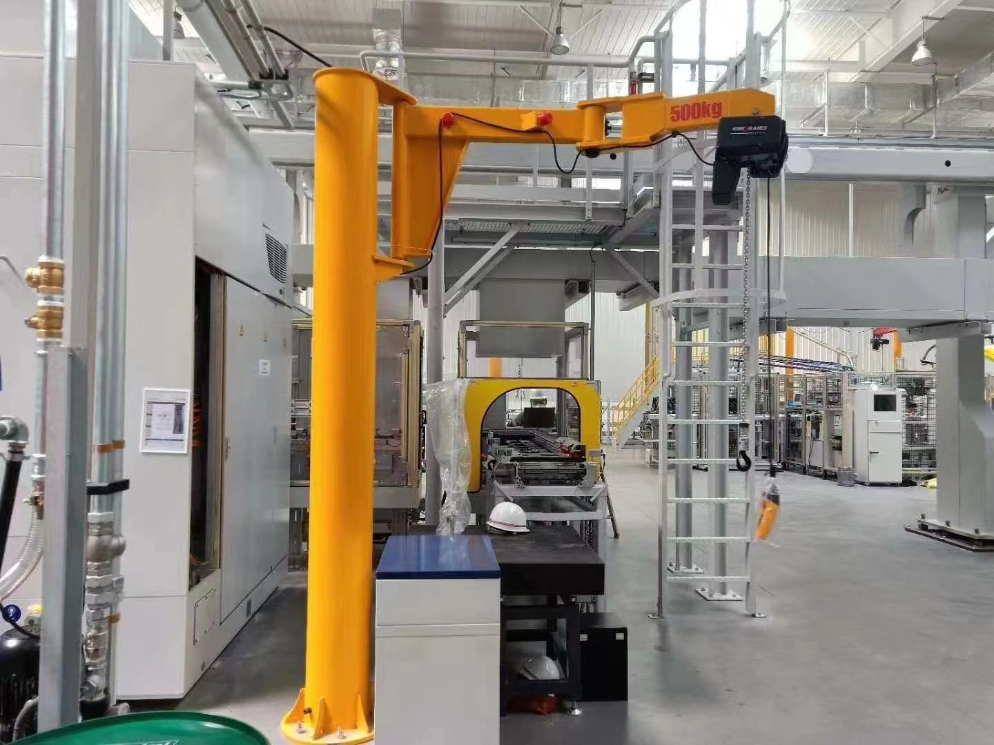 A5 Class Jib Crane Hoist for 500-1000kg Lifting Capacity and 0.8-8m/min Lifting Speed in Demanding Work Environments