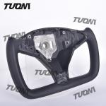 For Tesla Model 3/Y/S/X Carbon Fiber Yoke Steering Wheel Leather Materials