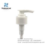 Plastic Lotion Pump White Color Ribbed Cap Dispenser Pump For Lotion Bottle