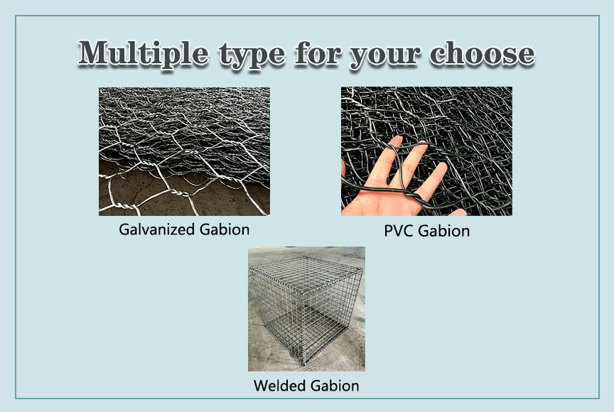 Pvc 6x8cm Galvanized Gabion Boxes 3.2mm Wire Diameter