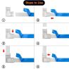Buy cheap 90 Degree L Shape Crystal Buckle for COB LED Strip Connector Seamless 2/3pin 5/8/10mm from wholesalers