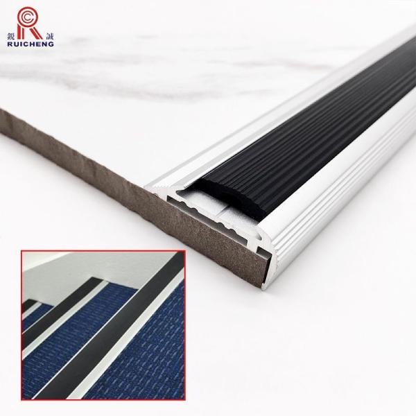 Buy cheap anti slip Aluminium Stair Nosing Edge Trim 3m Length BA Surface from wholesalers
