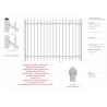 Buy cheap Customized Black Zinc Steel Metal Garrison Fence Panels Maintenance Free from wholesalers