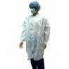 Buy cheap 30GSM-50GSM Non Woven White Lab Coat For Food Industry Visitors Personalized Design from wholesalers