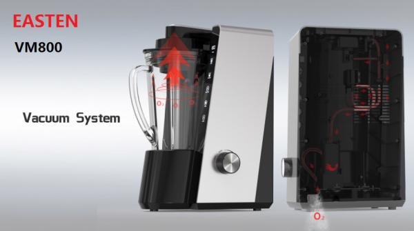 Easten 1.2 Liters Fresh Juicer/ 800W Electric Vacuum Food Processor Blender/