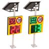 Buy cheap Solar Radar Detective Speed Warning Sign Traffic Flashing Speed Limit Signs from wholesalers