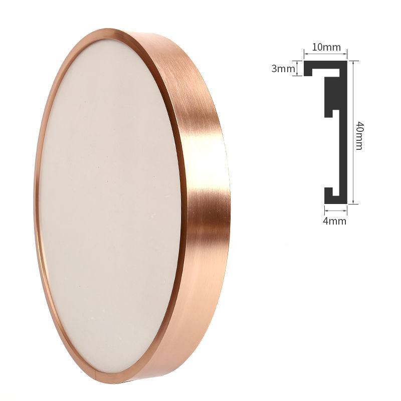 Round Wall Extrusion Aluminium Mirror Frame For Bathrooms Decoration