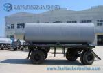 15000 L 2 Axles Oil Tank Trailer , Full stainless steel tanker trailers For