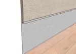 Kitchen Brushed Aluminium Skirting Aluminum Plinth Skirting Board