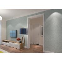 Buy cheap Sky Blue PVC Accurate Pressing Victorian Damask Wallpaper for Corridor , SGS product
