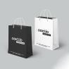 Buy cheap Foldable Wedding Custom White Paper Bags 200gsm Varnishing Surface Handling from wholesalers