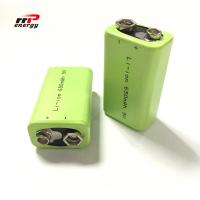 Buy cheap 2000 Cycles Lithium Ion Rechargeable Batteries 9V 650mAh Interphone Medical product