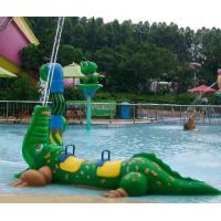 Buy cheap Exciting Fiberglass Crocodile Spray Water Equipment For Children Play In Splash product