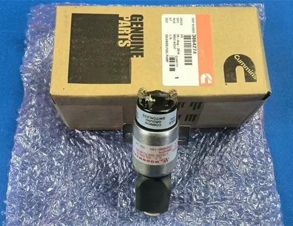 Buy cheap Hot Sell Hyundai R220-5 R225-7 Excavator Cummins 6BT 24V Stop Solenoid Valve 3864274 from wholesalers