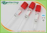 Disposable vacuum blood collection tube plain tube with red cap blood sampling