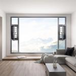 35dB Sound Insulation Coefficient Aluminum Sliding Window for Villa French Glass