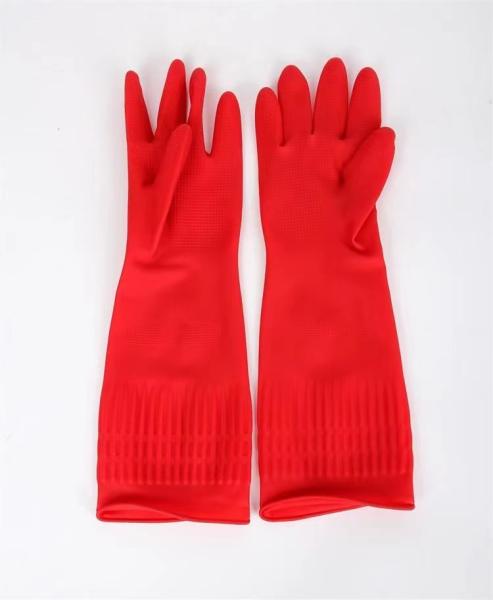 Buy cheap 38cm Length Extra Long Cleaning Gloves 38CM Household Cleaning Dishwashing Gloves from wholesalers