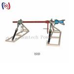 1250 - 2240mm Hydraulic Conductor Drum Stand For Construction Safety